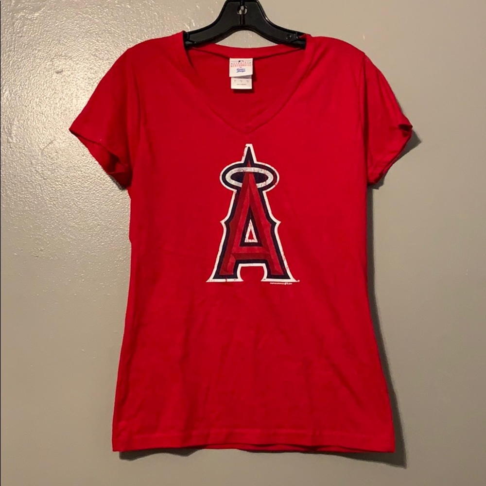 Los Angeles Angels of Anaheim v neck t shirt